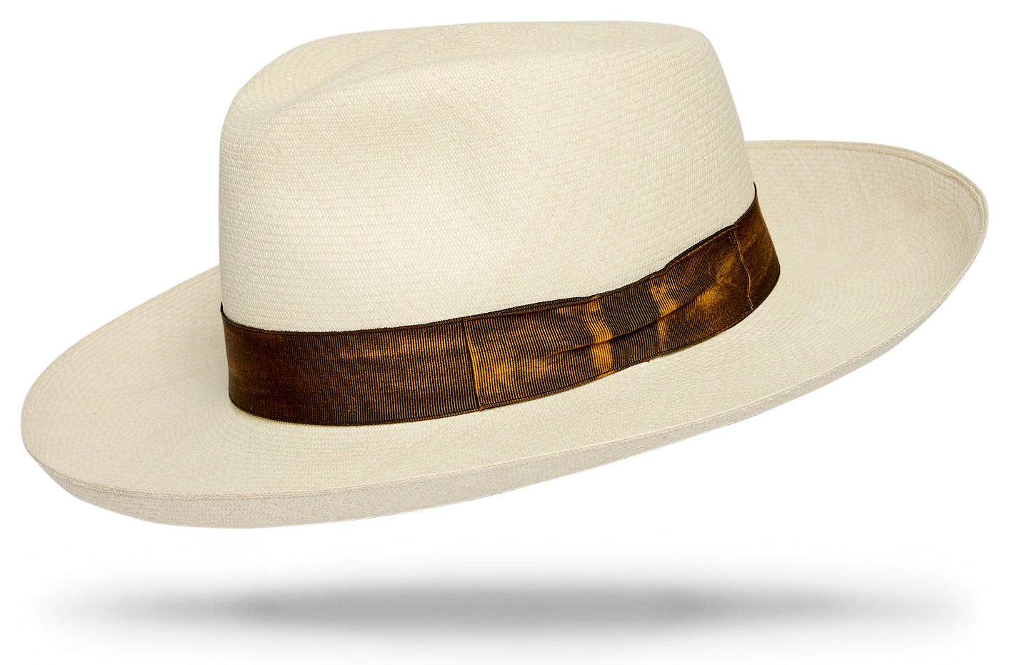 Woven Straw Hat with Layered Detail