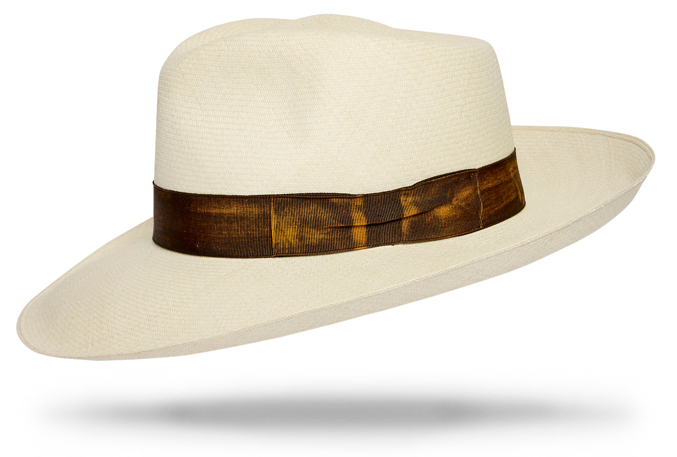 Woven Straw Hat with Layered Detail