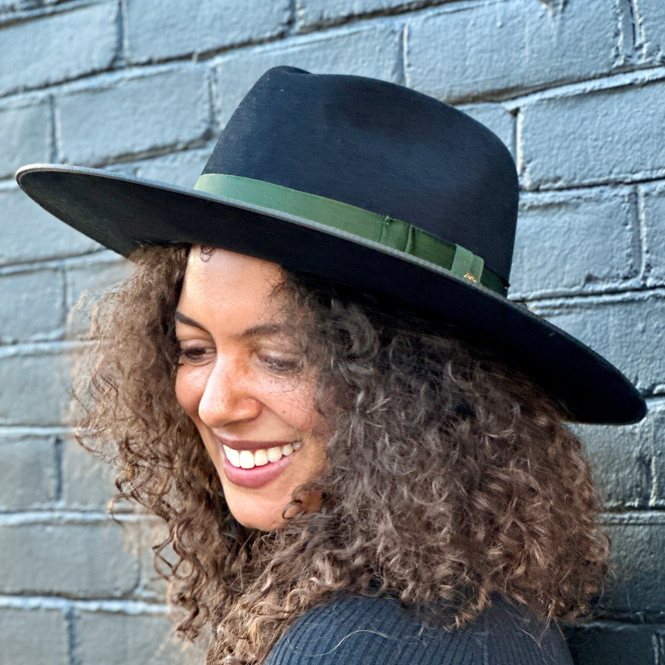 Refined Fur Felt Center Dent Fedora Hat - Image 2