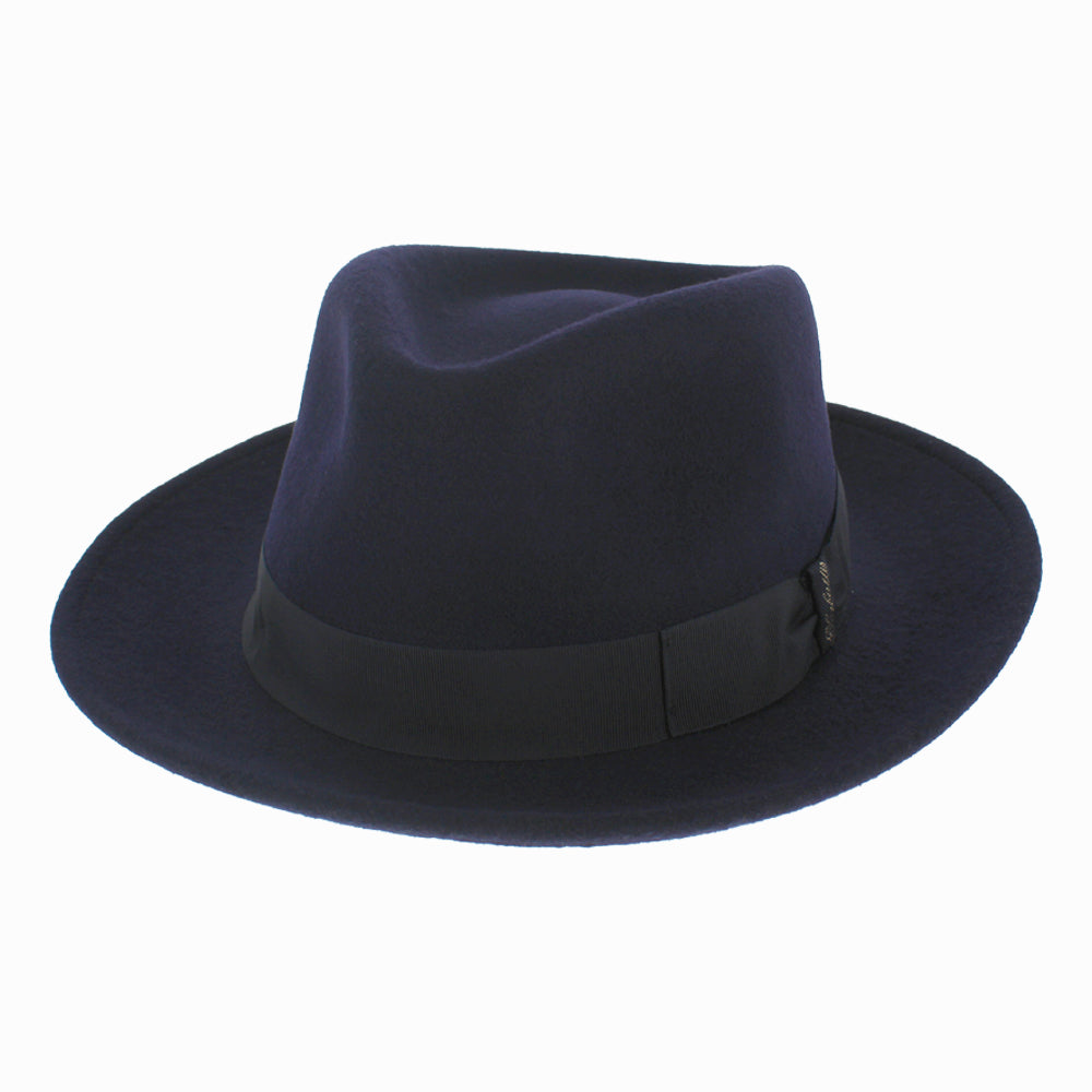 Outdoor Wool Felt Teardrop Crown Fedora Hat - Image 3