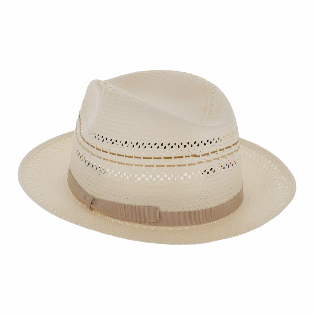Smart Casual Straw Breathable Fedora Hat - Image 3