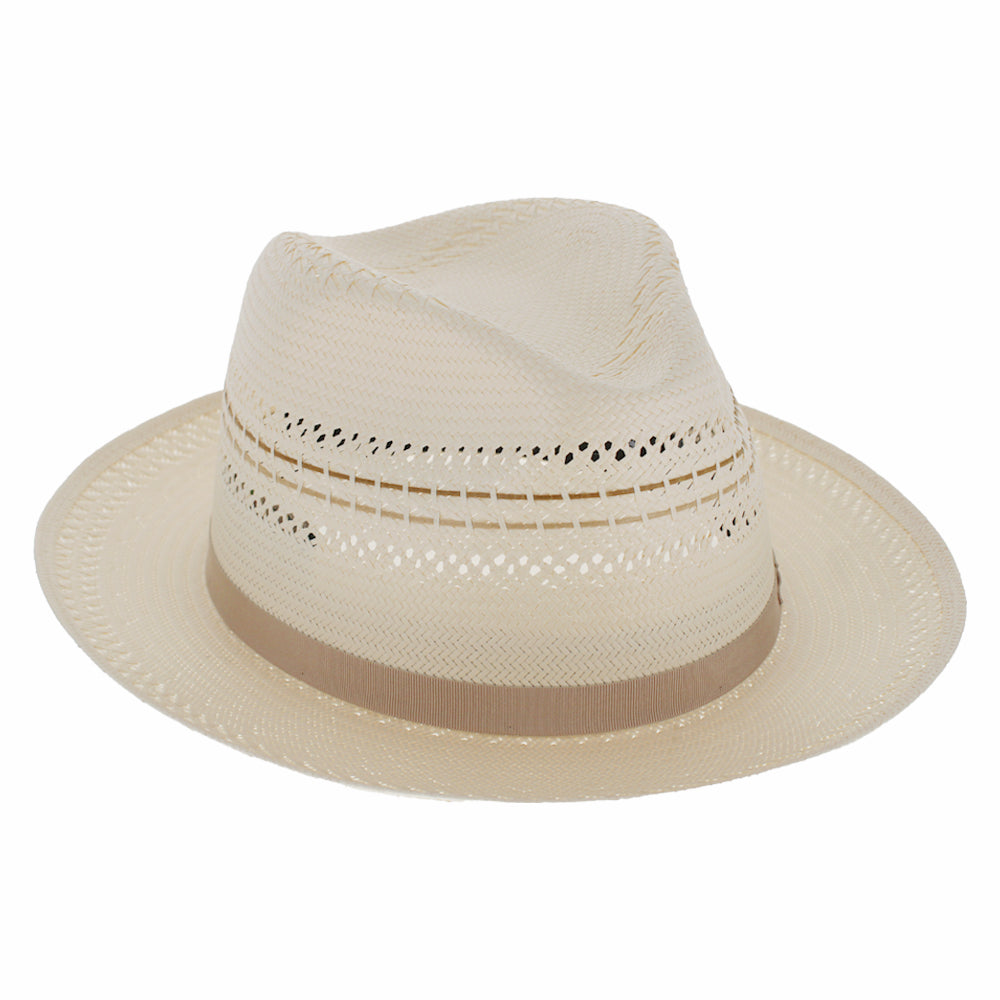 Smart Casual Straw Breathable Fedora Hat - Image 6