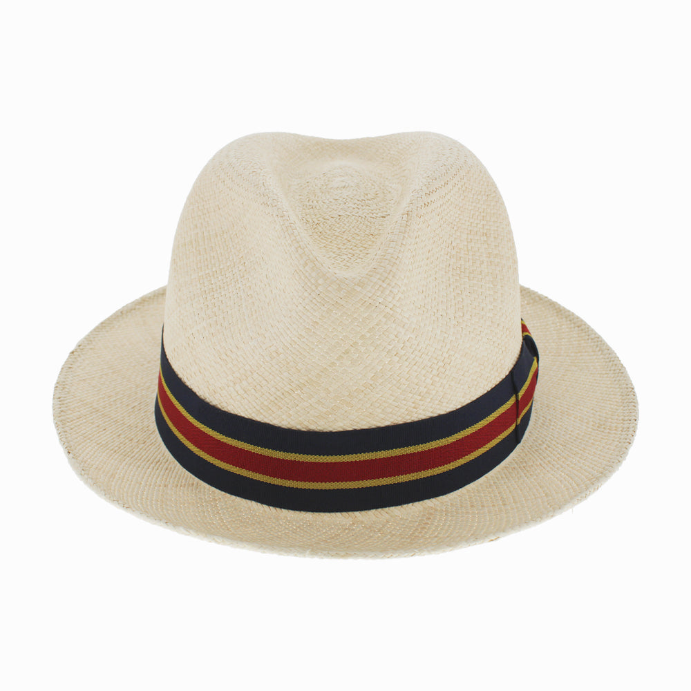 Structured Panama Straw Fedora Hat - Image 7