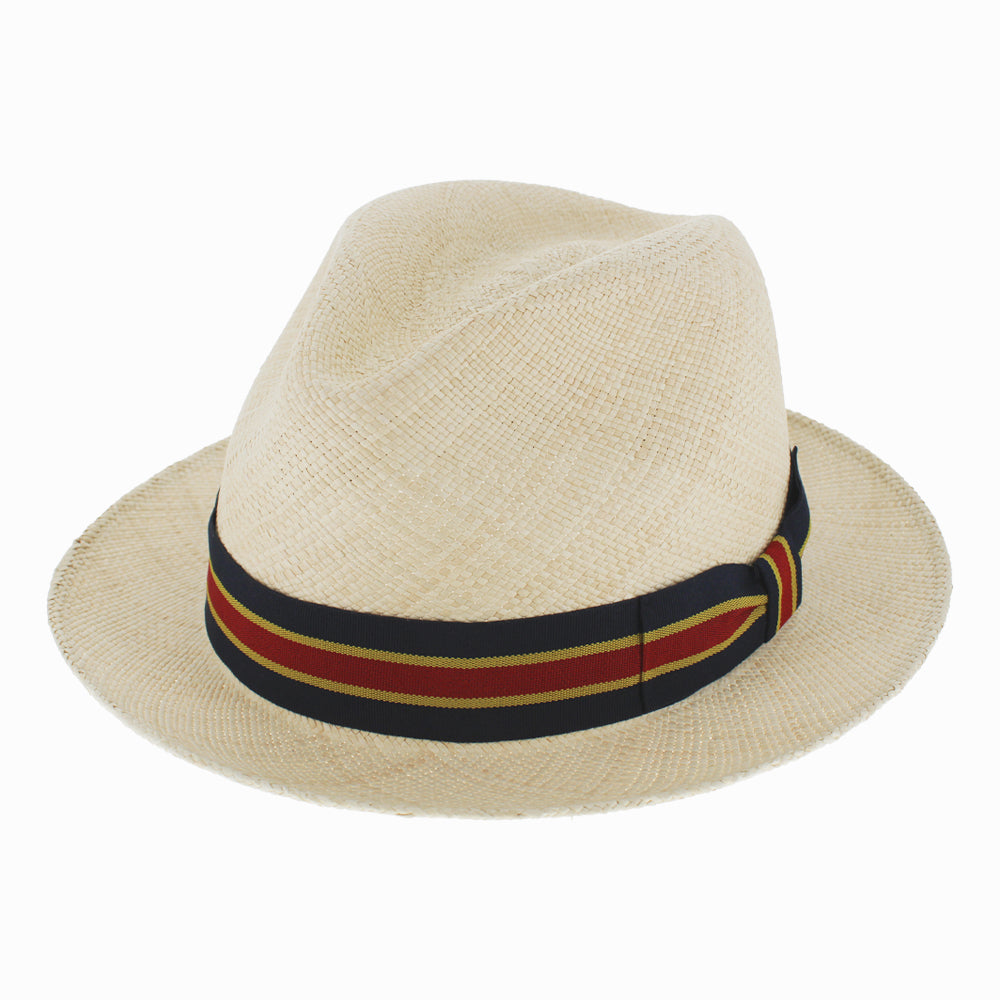 Structured Panama Straw Fedora Hat