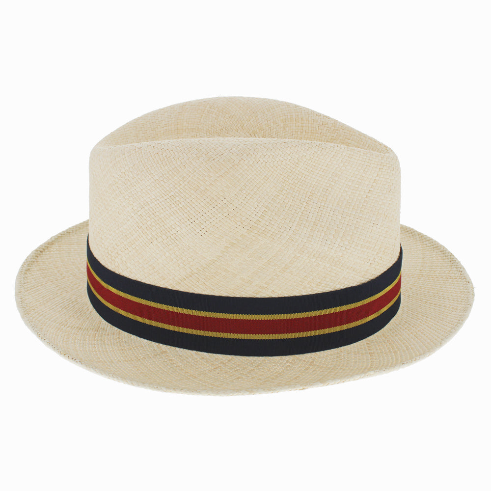Structured Panama Straw Fedora Hat - Image 5