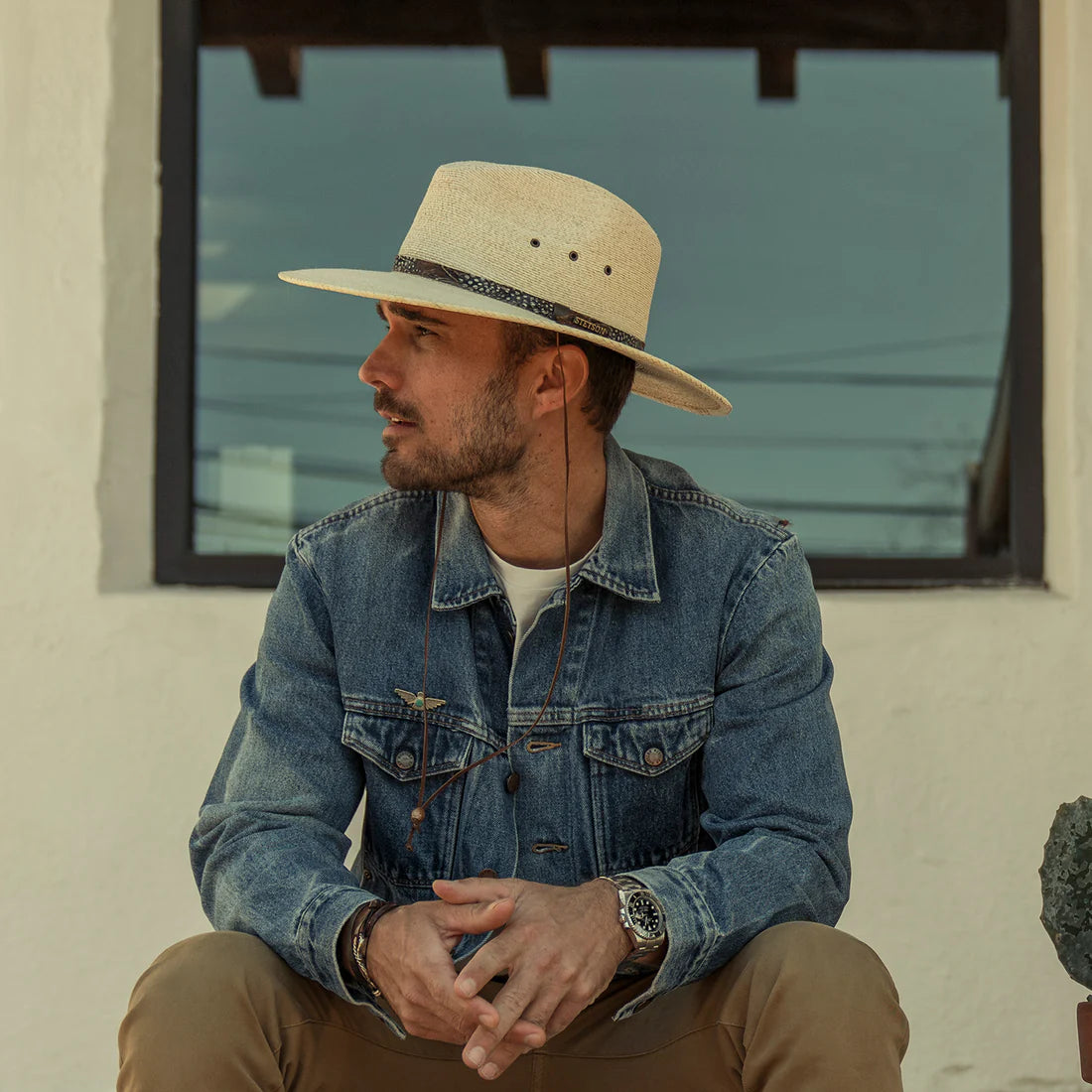 Lightweight Straw Breathable Safari Hat - Image 12