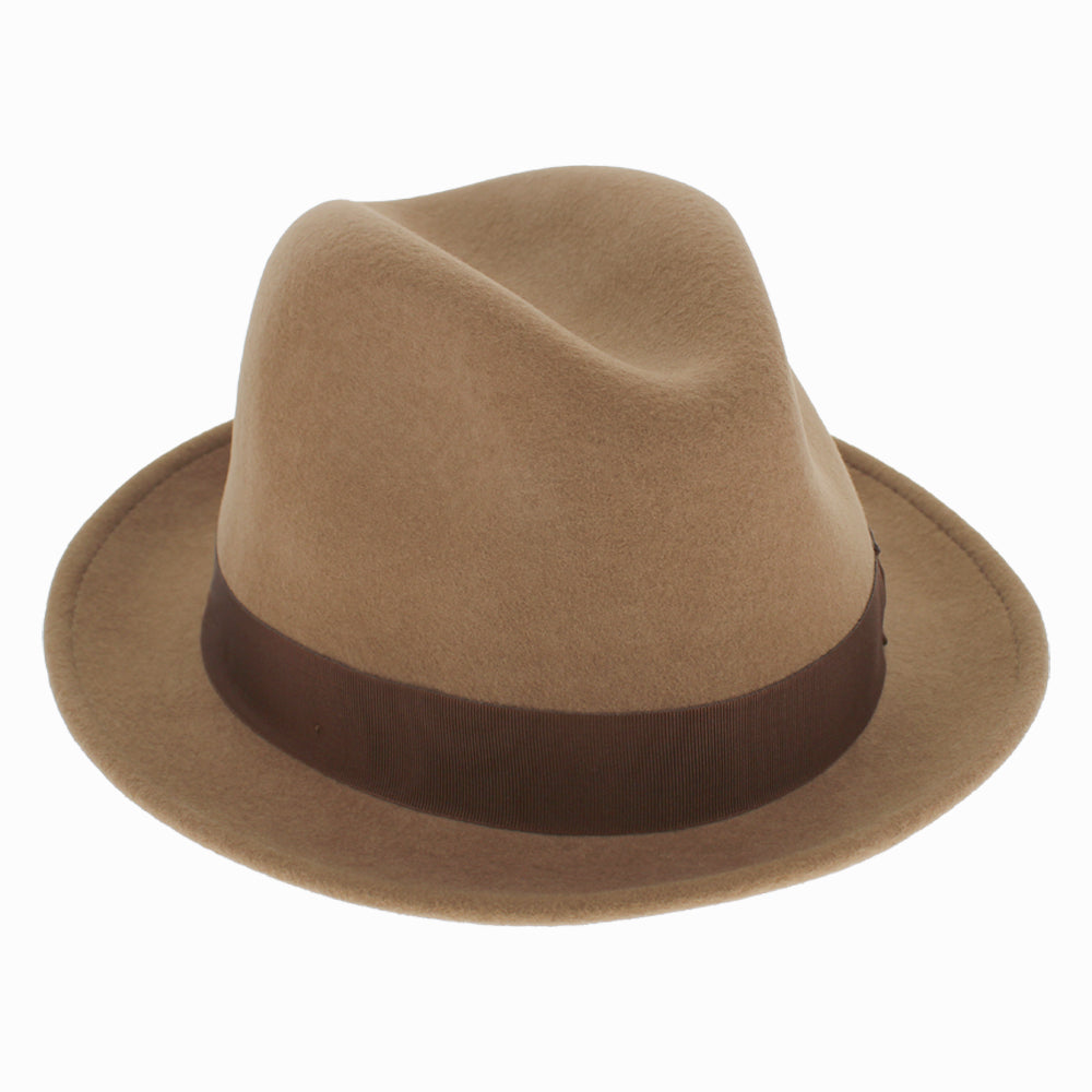 Traditional Wool Felt Packable Fedora Hat - Image 7