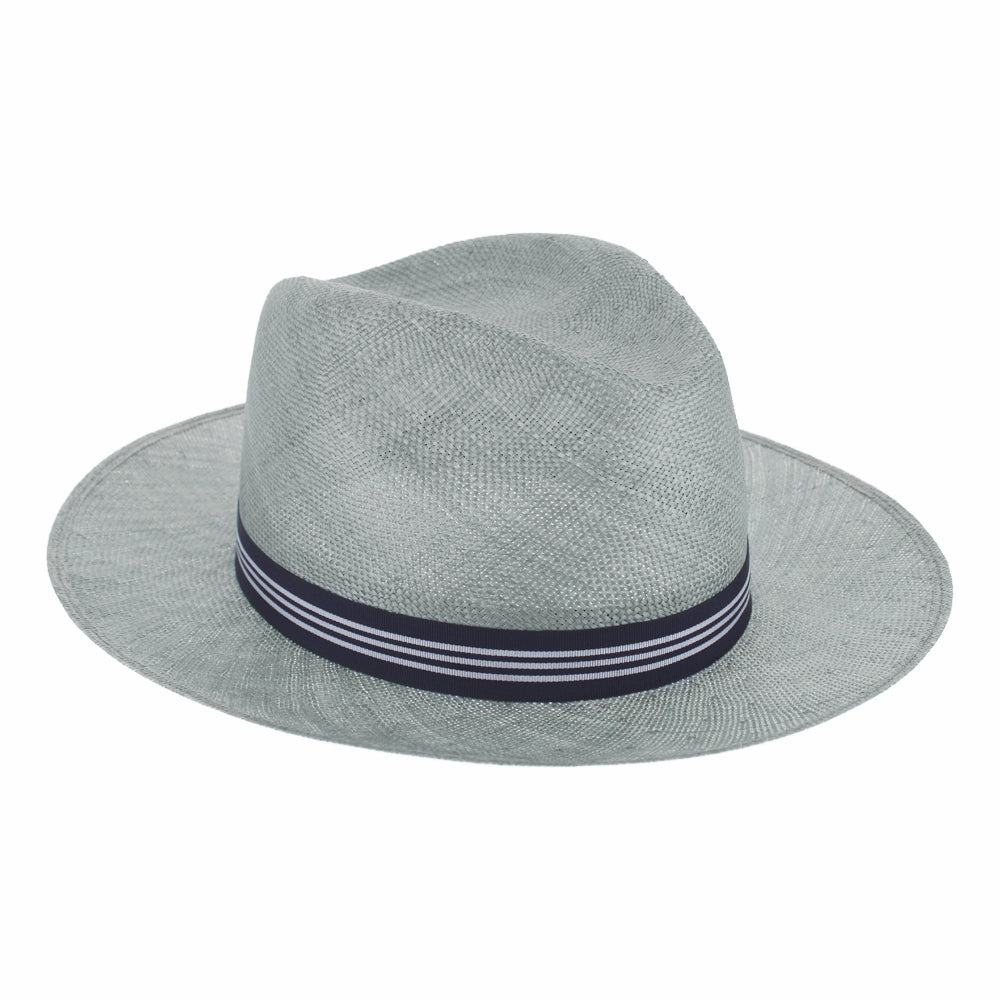 Lightweight Straw Fedora Hat in Cerulean - Image 13