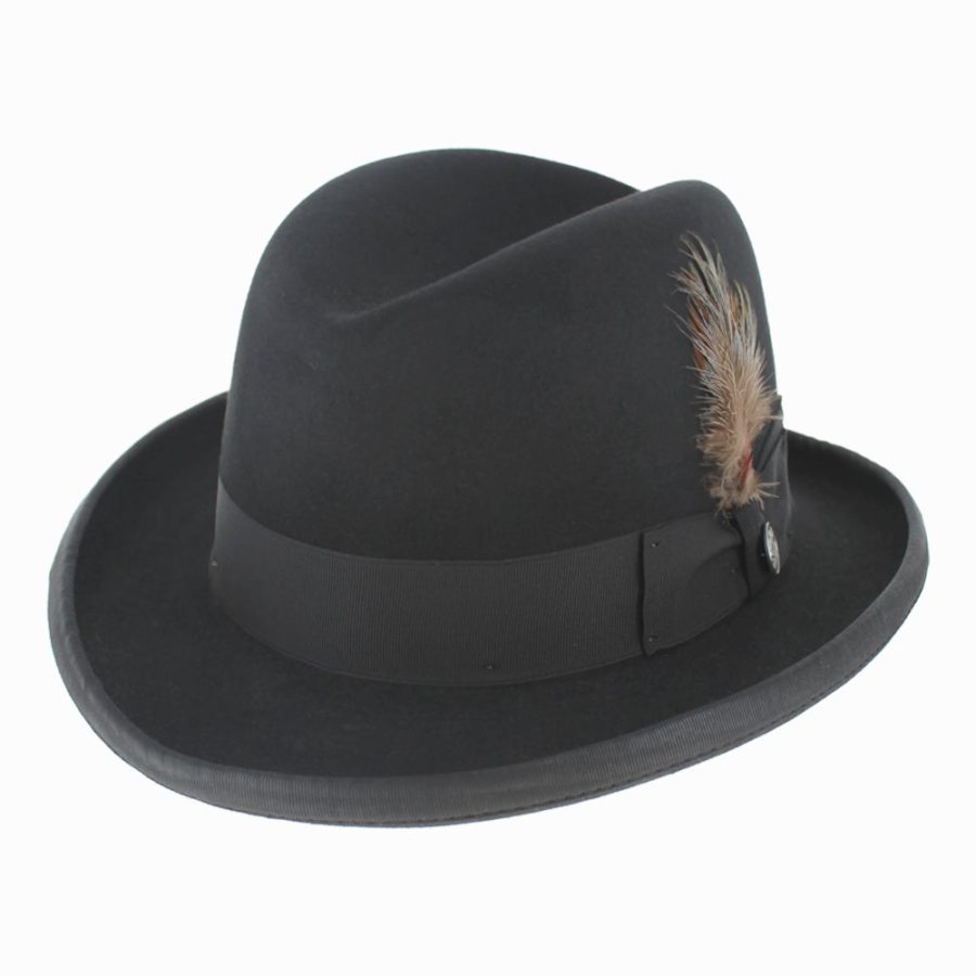 Smart Casual Fur Felt Center Dent Homburg Hat