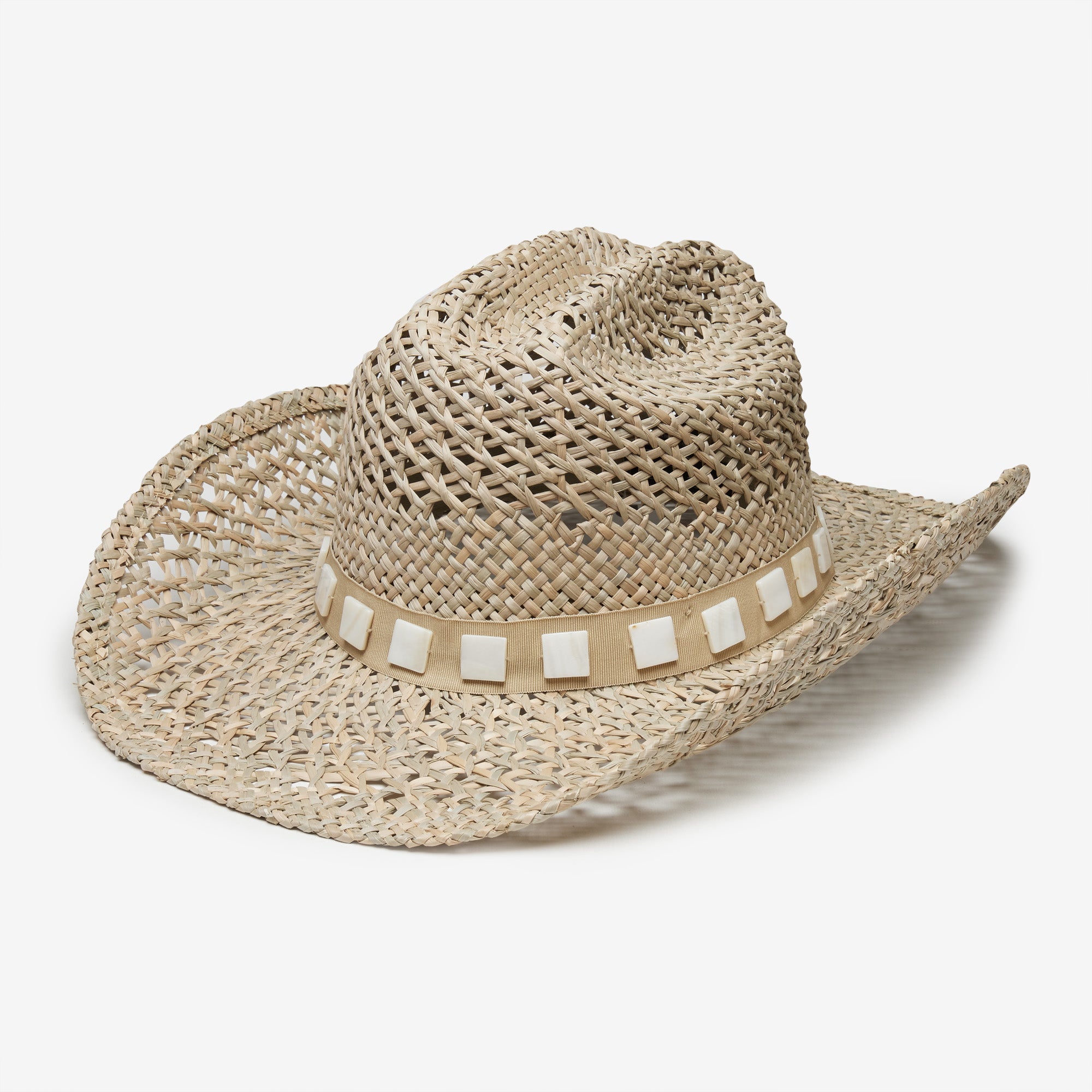 Tessa Structured Straw Wide Brim Sun Hat