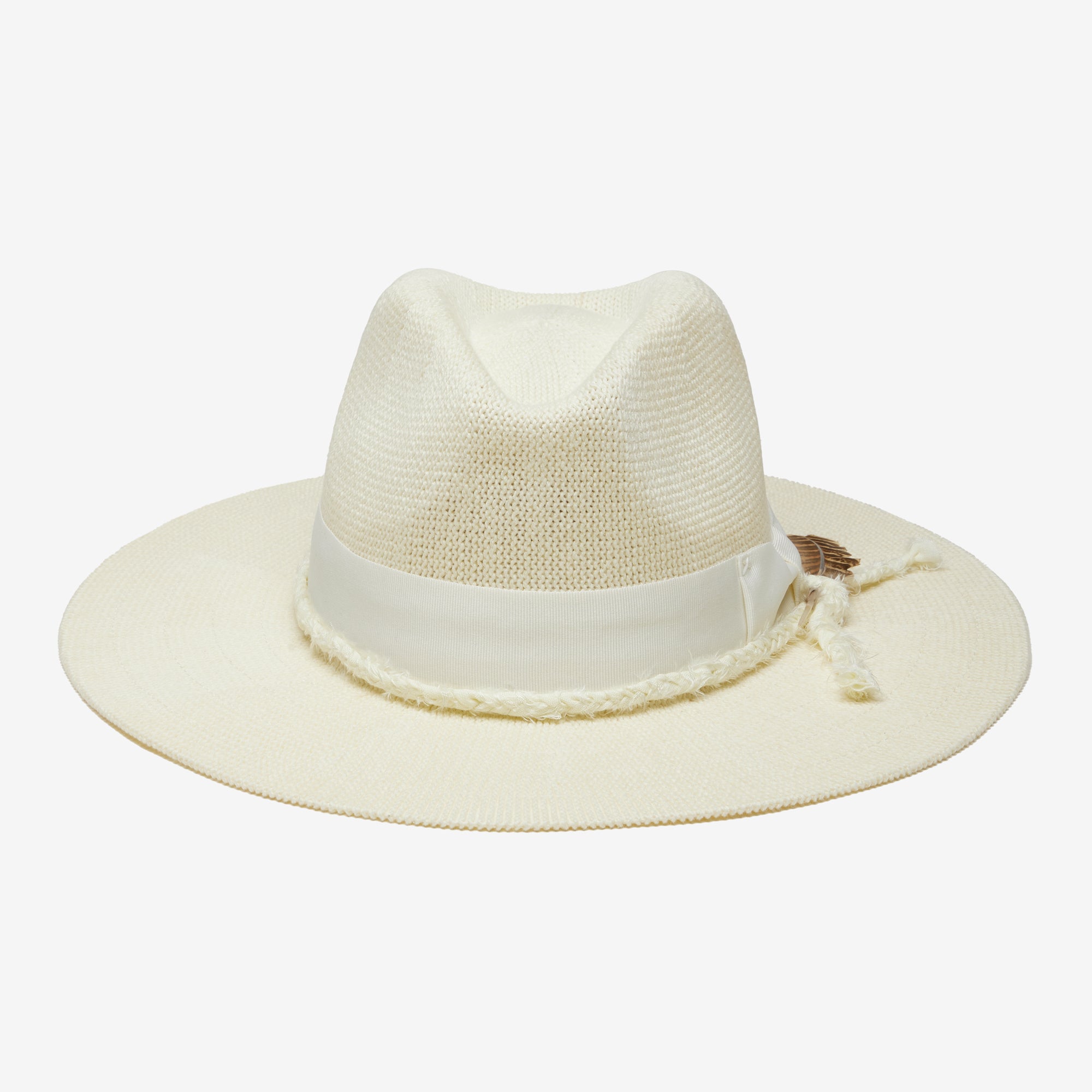 Wren Braided Mesh Panama Hat - Ivory - Image 3