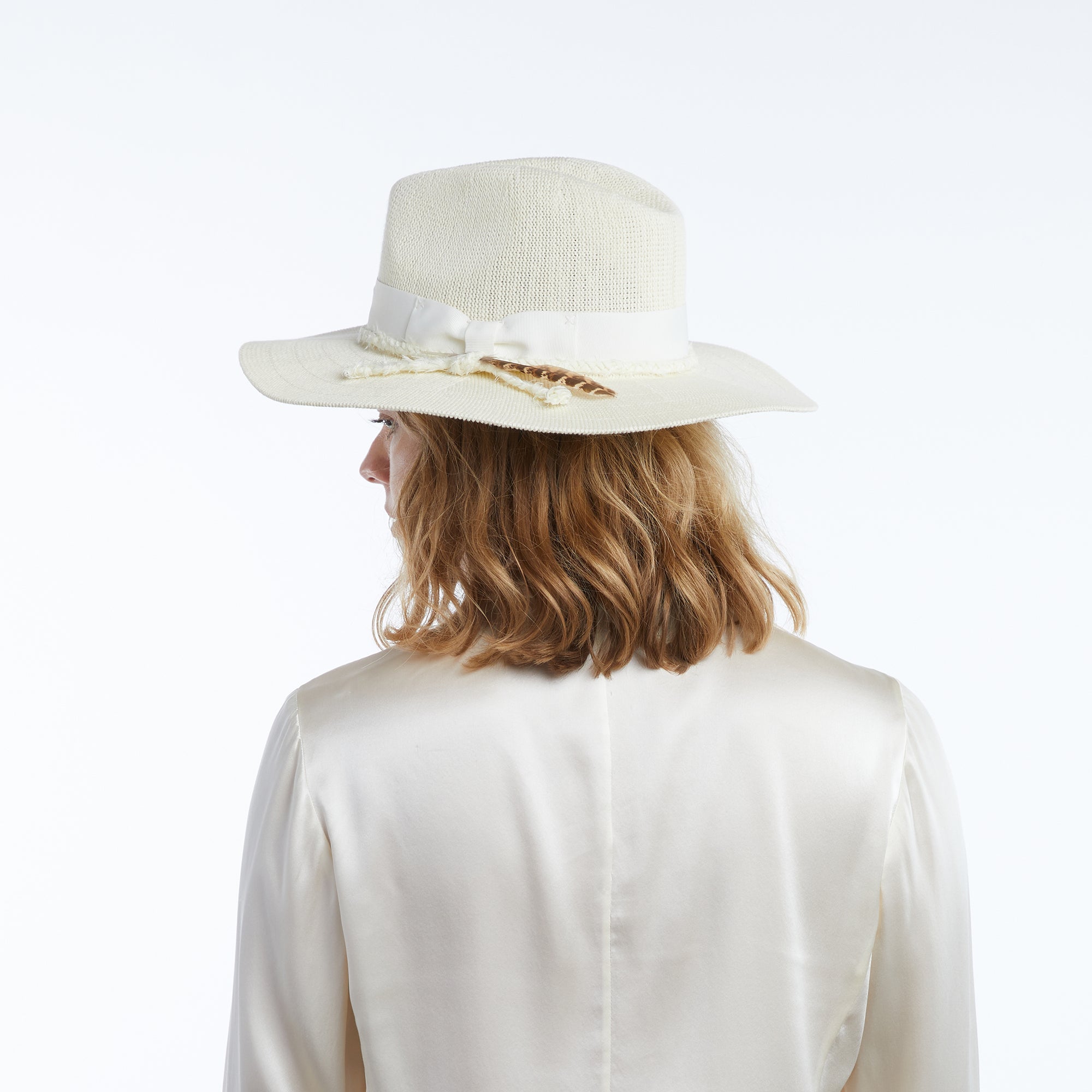 Wren Braided Mesh Panama Hat - Ivory - Image 7