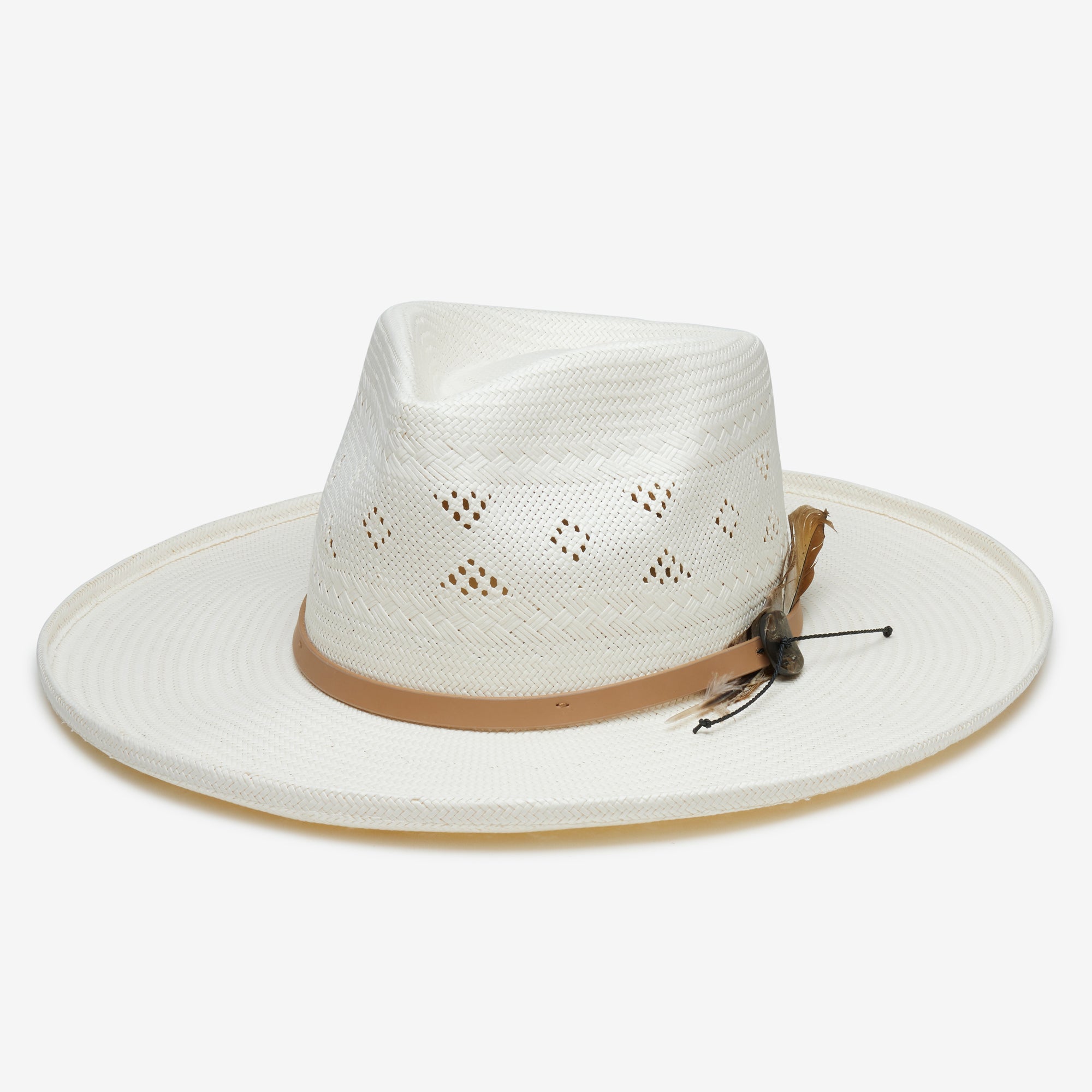 Lightweight Wren Panama Hat in Straw - Ivory