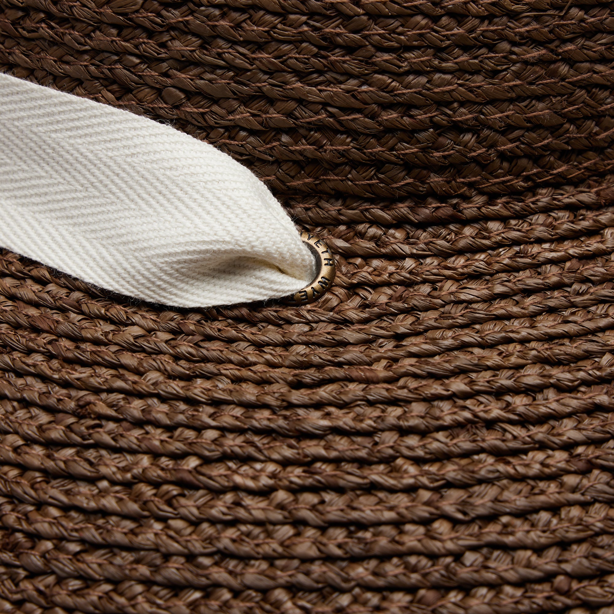 Maple Structured Wide Brim Sun Hat Crafted in Raffia - Chocolate - Image 10