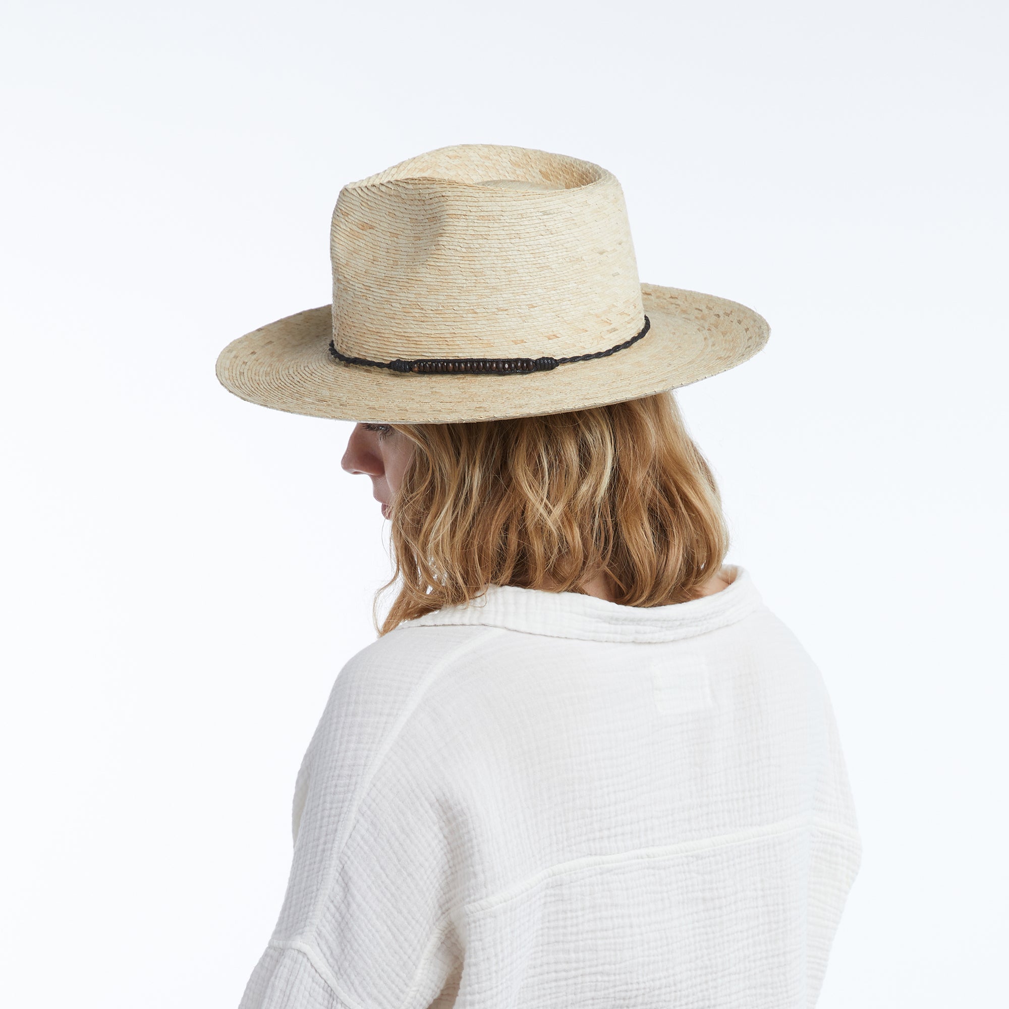 Juniper Straw Fedora Hat with Clean Finish - Image 4