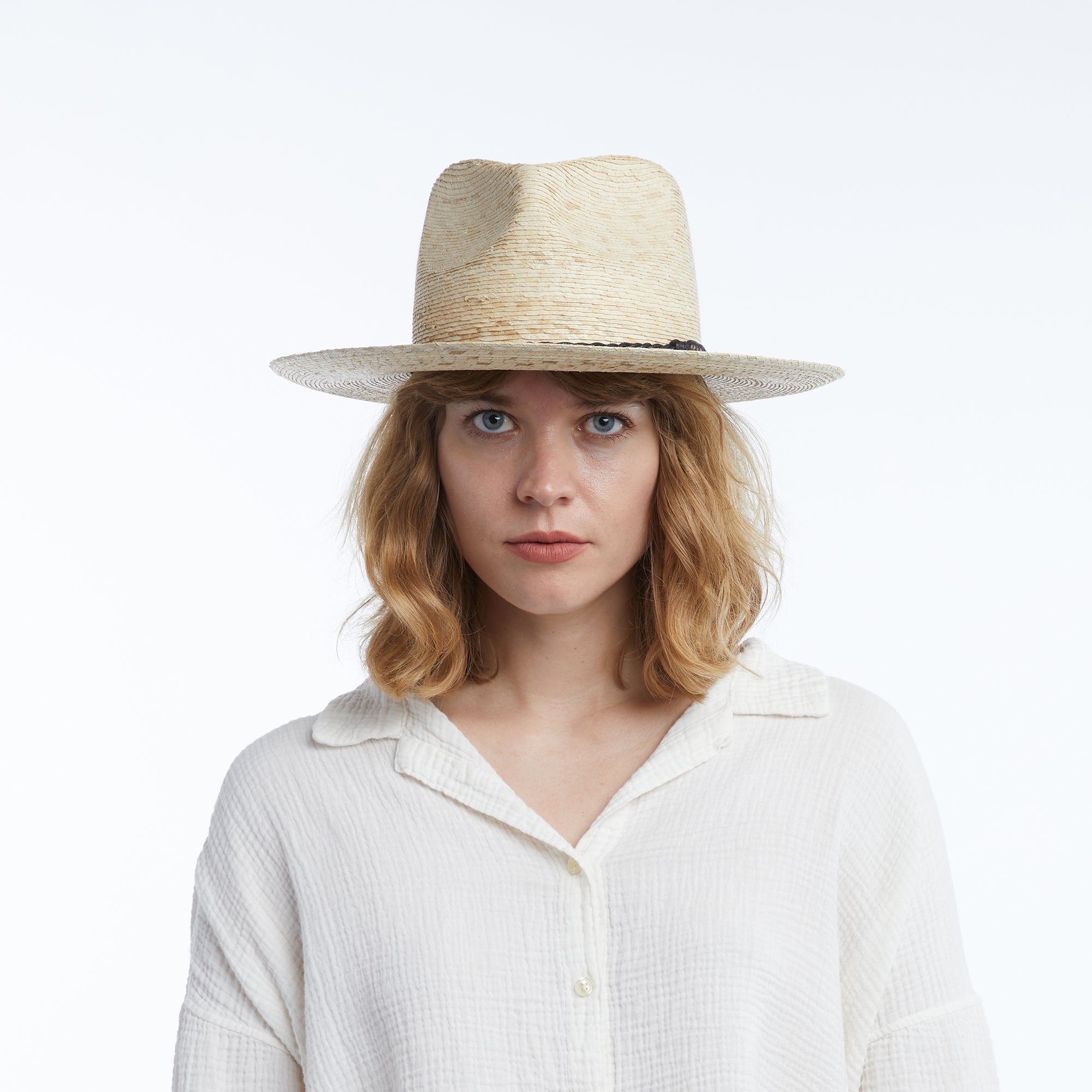 Juniper Straw Fedora Hat with Clean Finish - Image 2