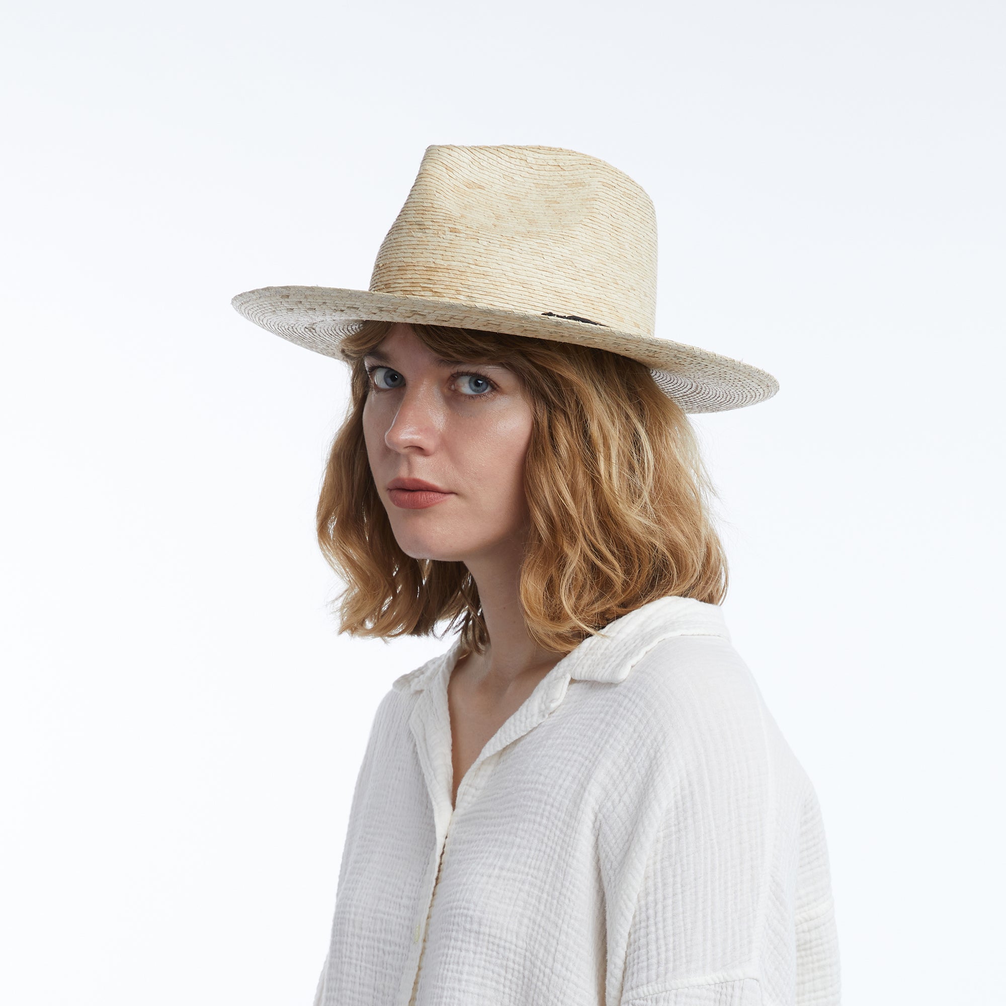 Juniper Straw Fedora Hat with Clean Finish - Image 5