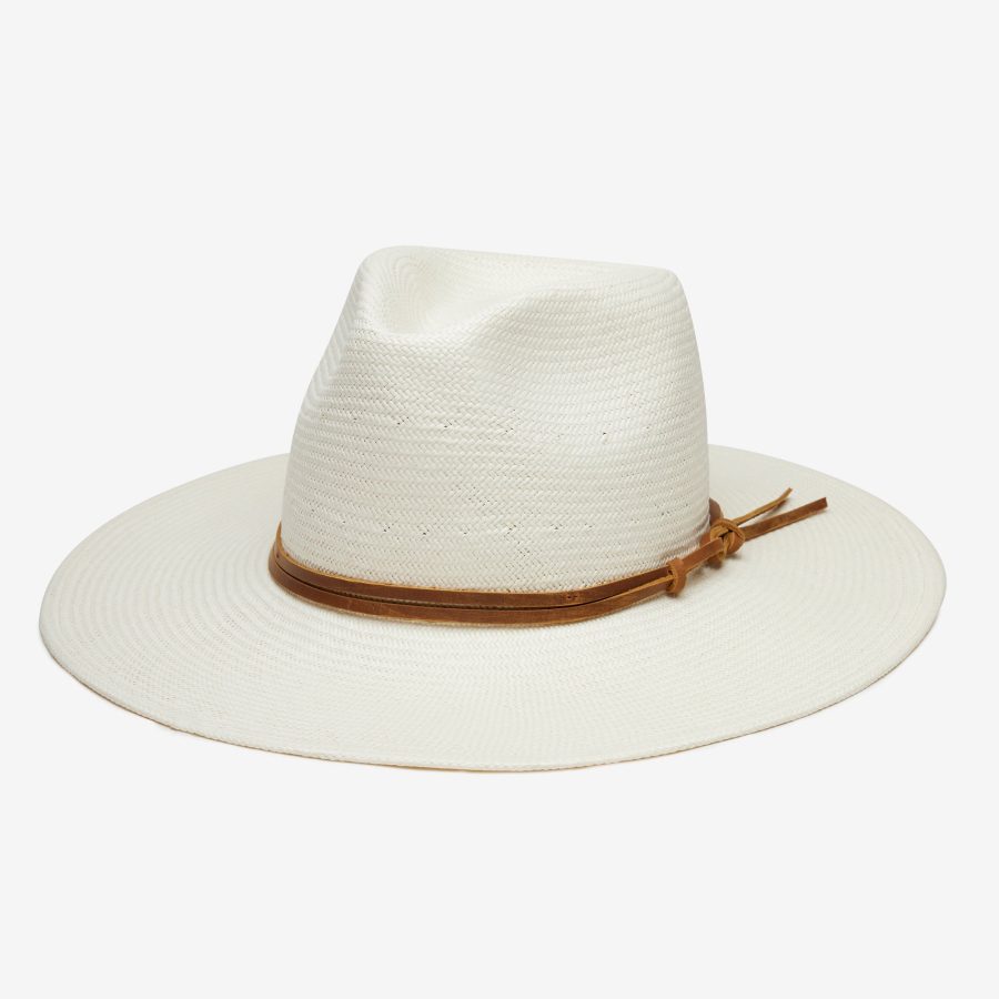 Soft Haven Wide Brim Sun Hat in Straw - Cream