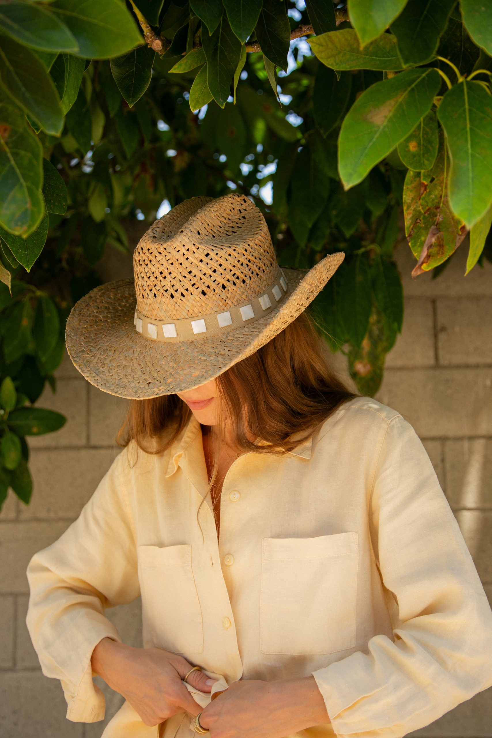 Tessa Structured Straw Wide Brim Sun Hat - Image 2