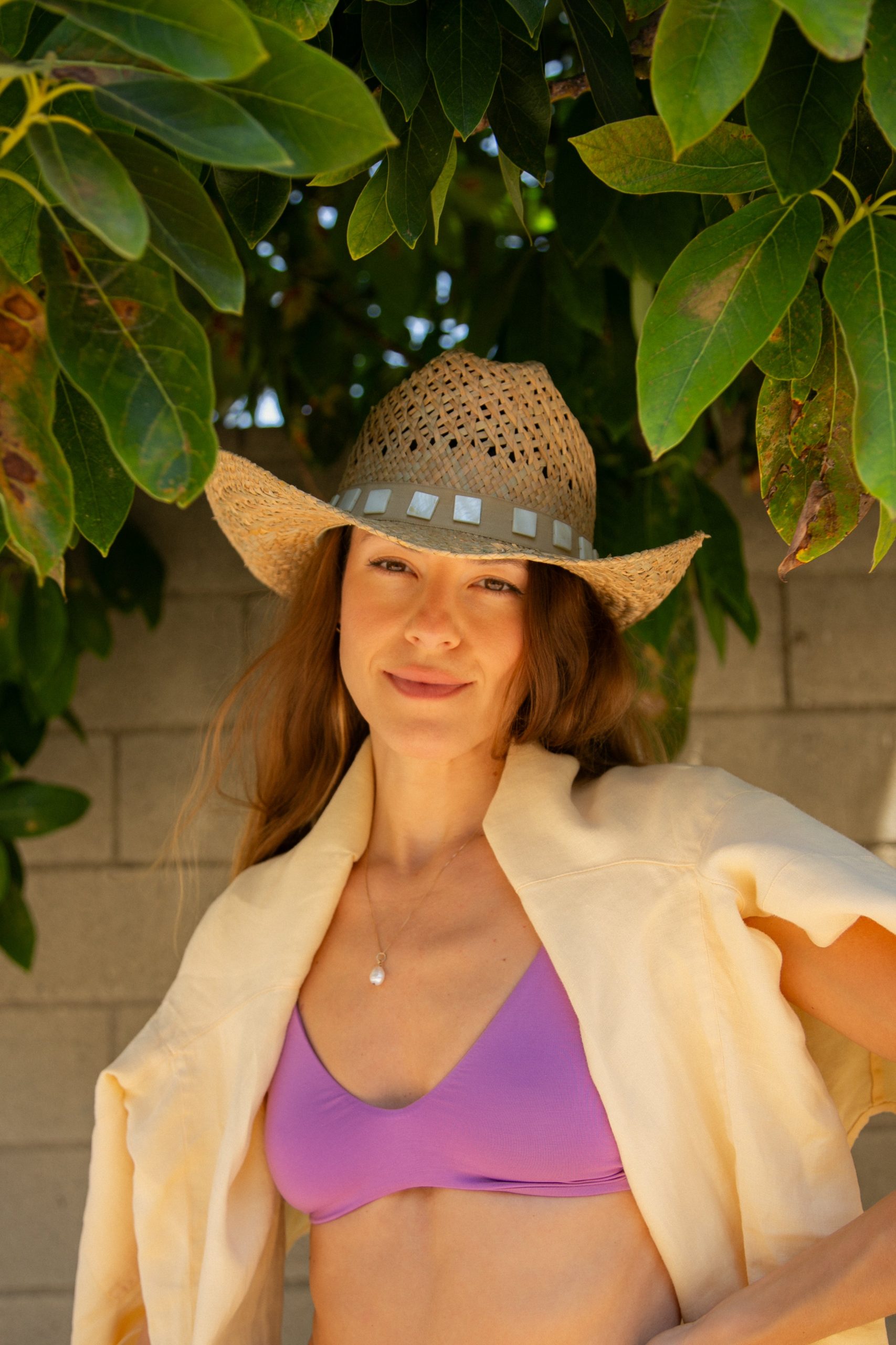 Tessa Structured Straw Wide Brim Sun Hat - Image 3