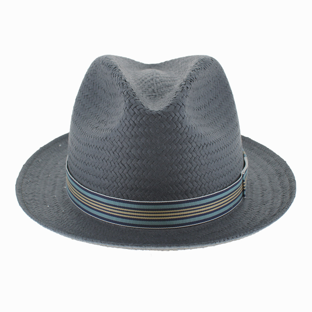 Refined Paper Straw Water Repellent Fedora Hat - Image 7