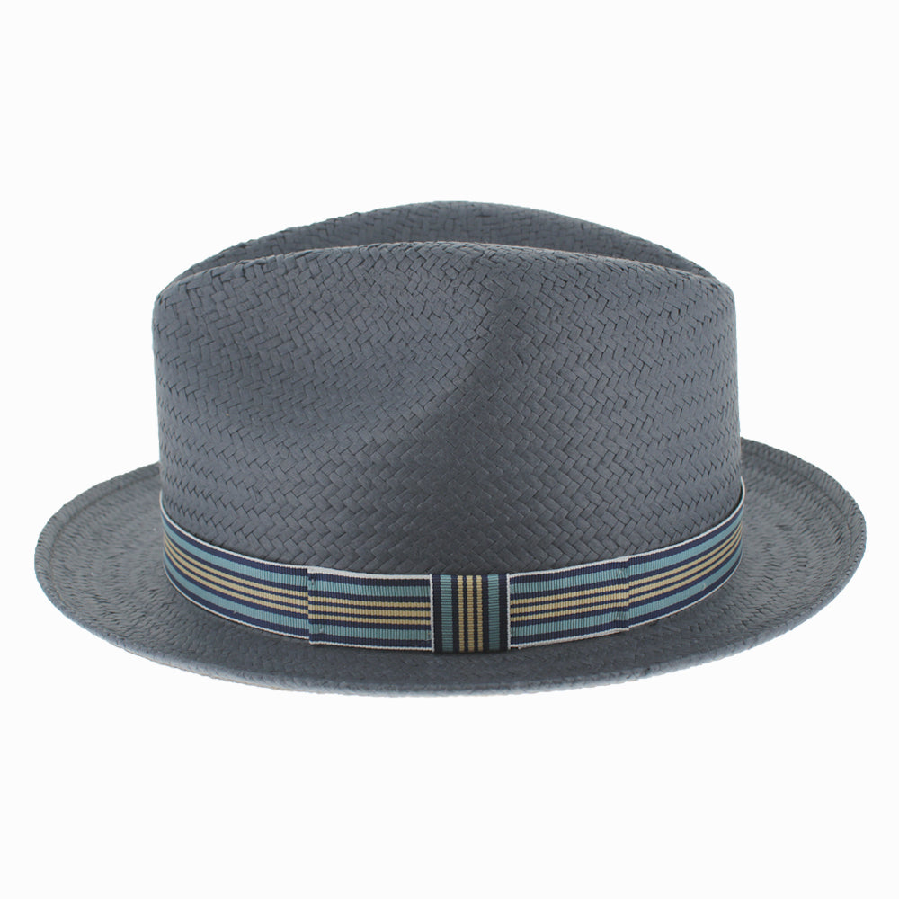 Refined Paper Straw Water Repellent Fedora Hat - Image 2