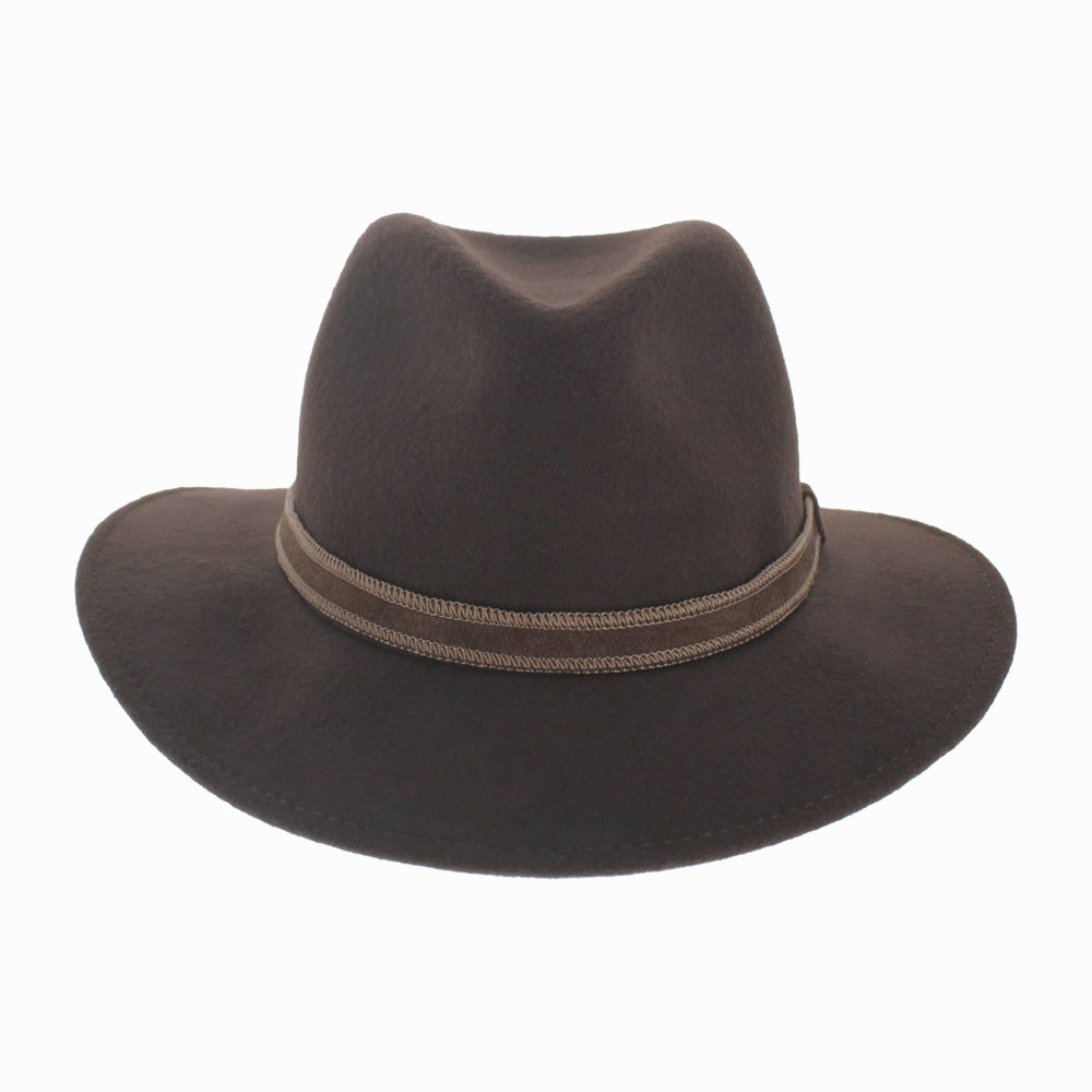 Timeless Wool Felt Center Dent Safari Hat - Image 8