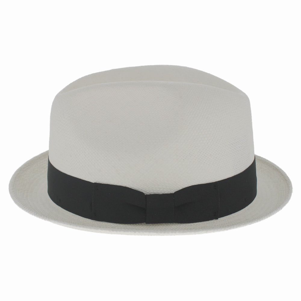 Traditional Panama Straw Packable Fedora Hat - Image 2