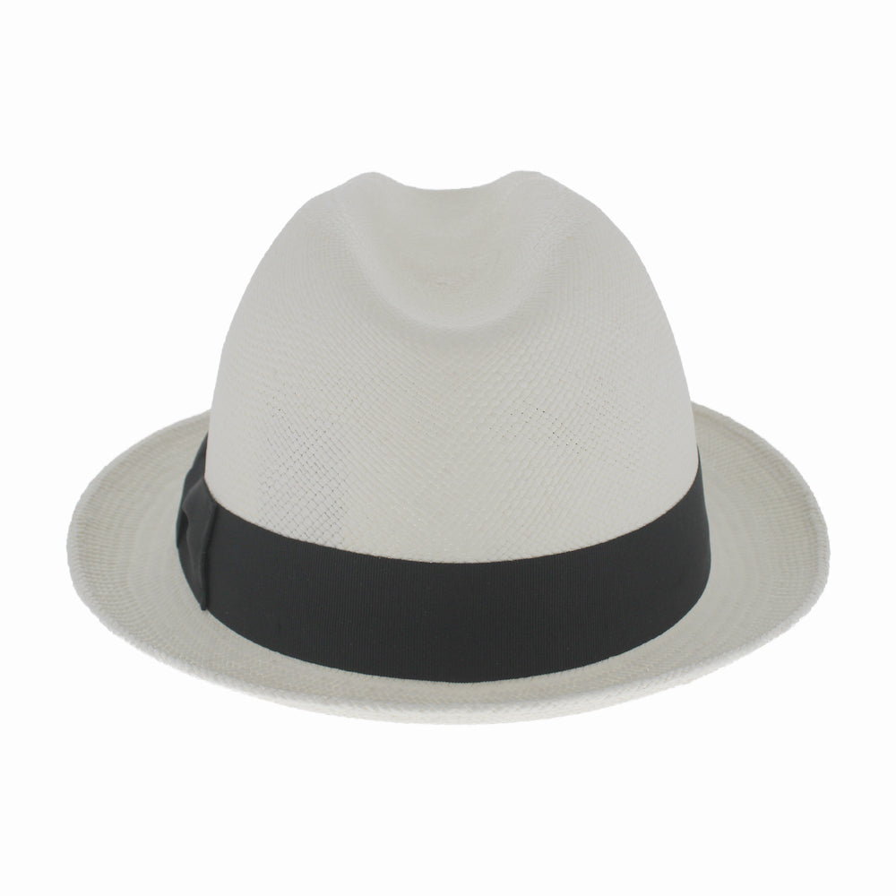 Traditional Panama Straw Packable Fedora Hat - Image 4