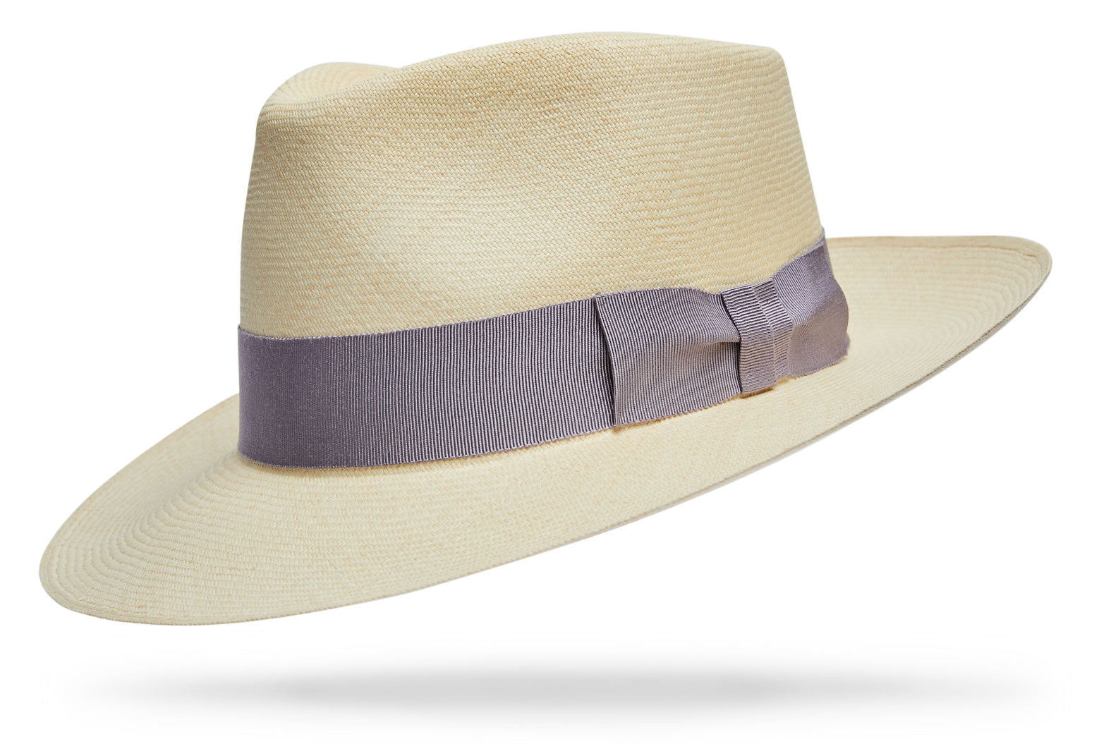 Woven Straw Hat with Textured Band