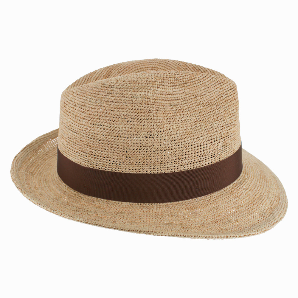 Versatile Raffia Straw Breathable Fedora Hat - Image 6
