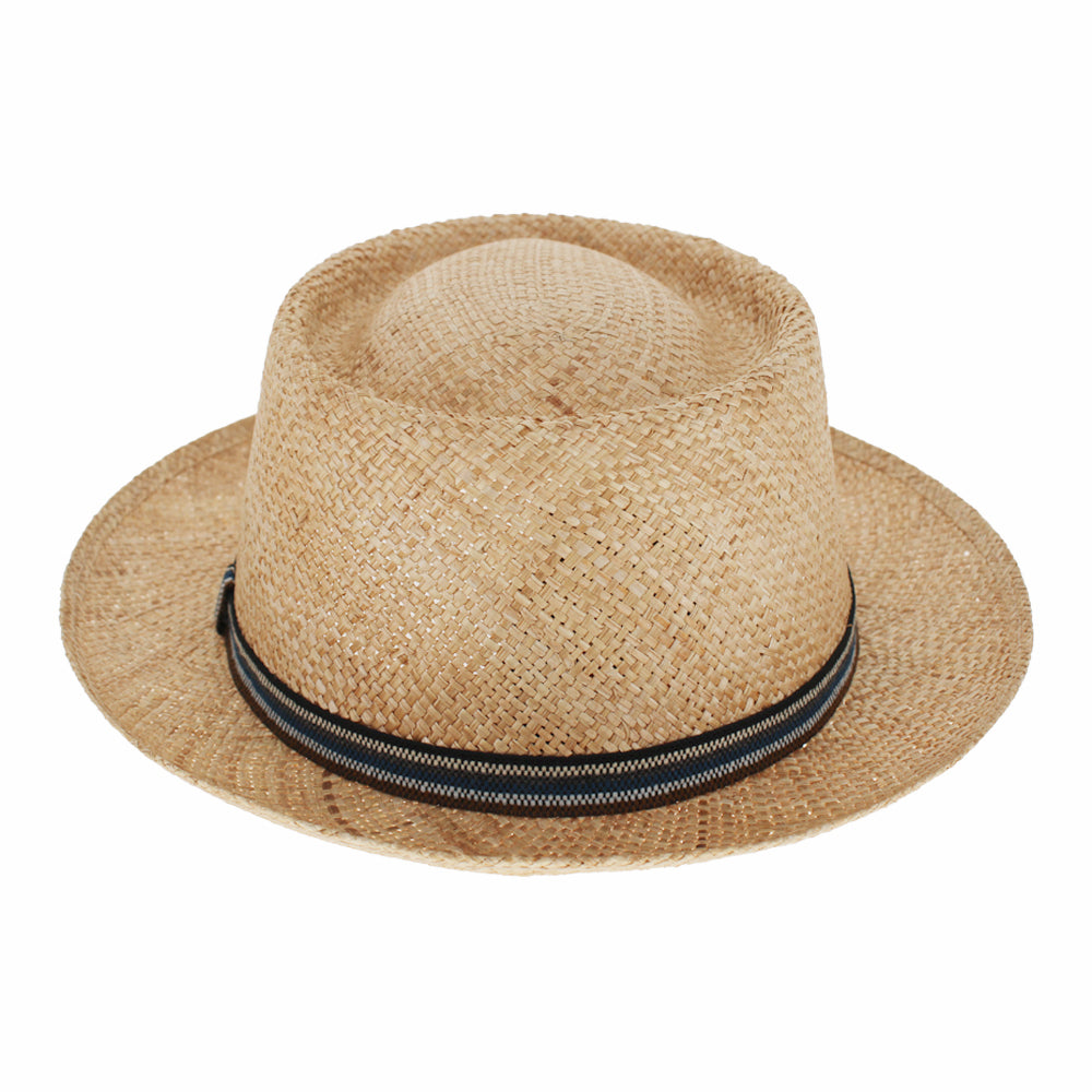 Polished Straw Breathable Pork Pie Hat - Image 4