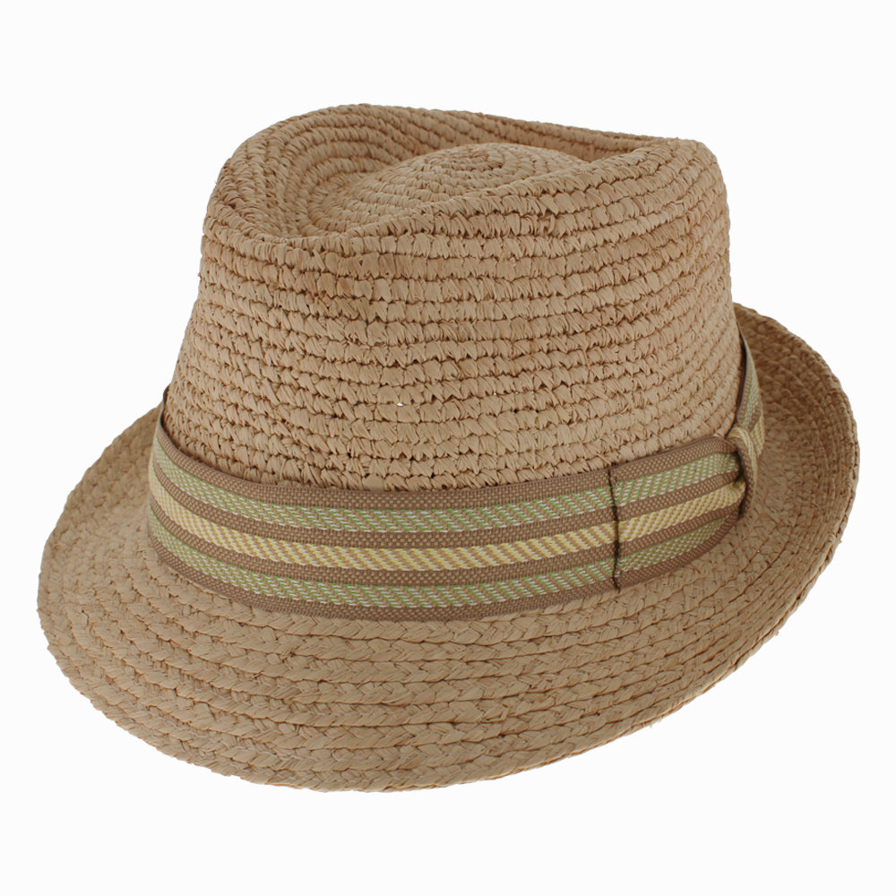 Everyday Raffia Straw Packable Trilby Hat