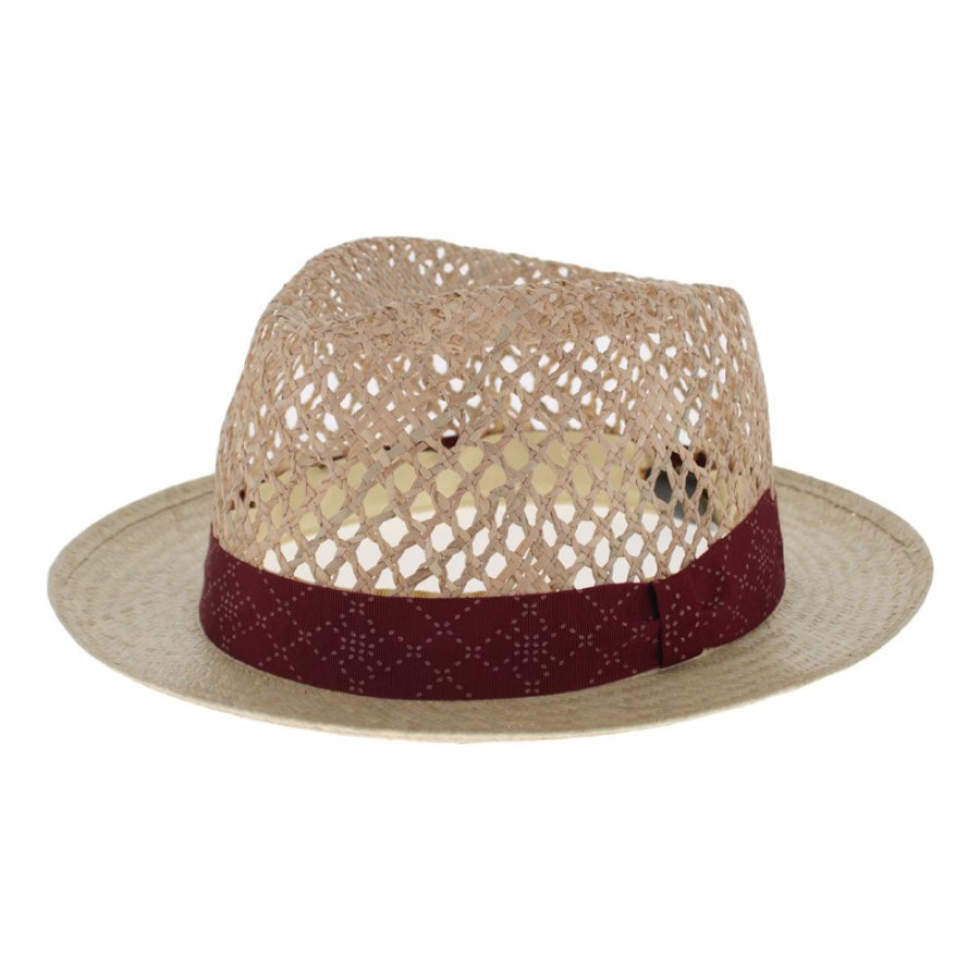 Easy Wearing Paper Straw Short Brim Fedora Hat