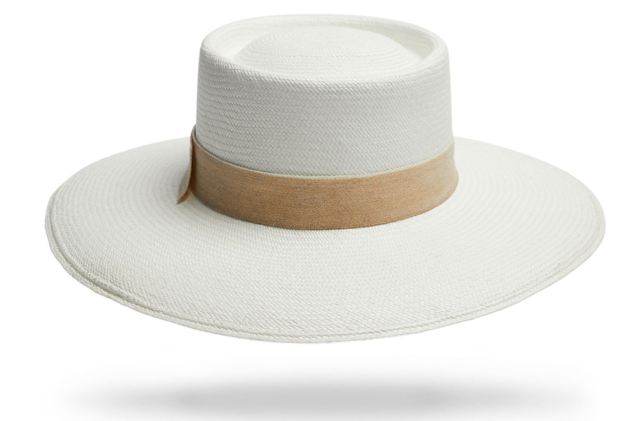 Ecuadorian Straw Hat with Tonal Detail
