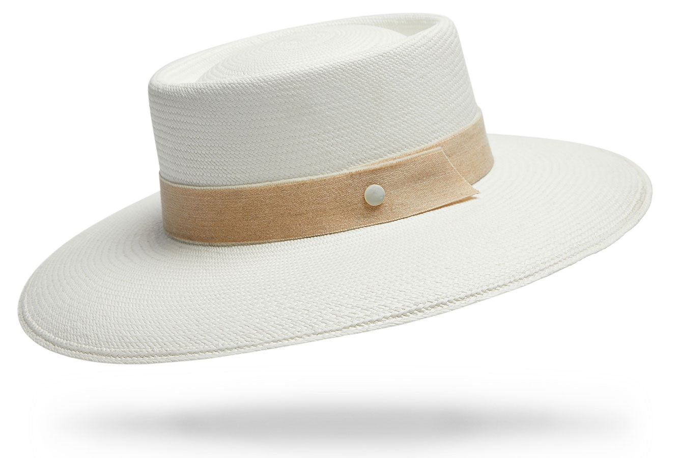 Ecuadorian Straw Hat with Tonal Detail