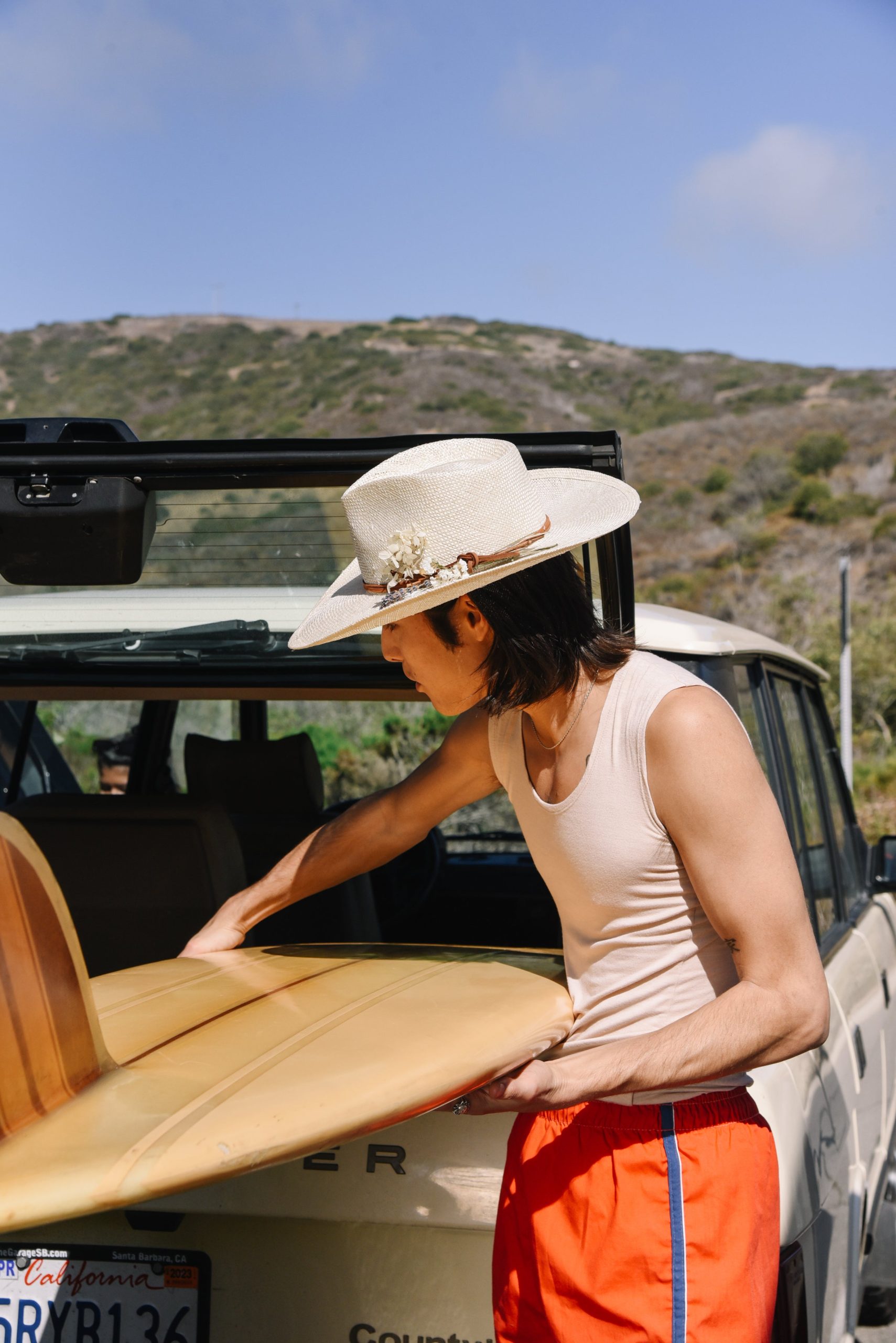 Soft Haven Wide Brim Sun Hat in Straw - Cream - Image 9