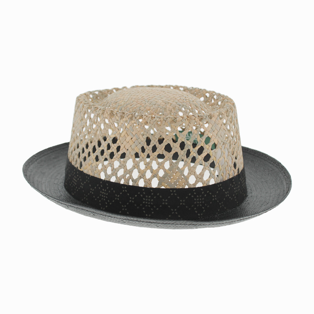 Smart Casual Paper Straw Breathable Pork Pie Hat - Image 3