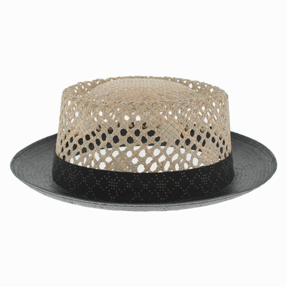 Smart Casual Paper Straw Breathable Pork Pie Hat - Image 5