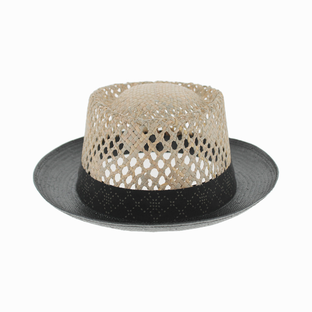 Smart Casual Paper Straw Breathable Pork Pie Hat - Image 7