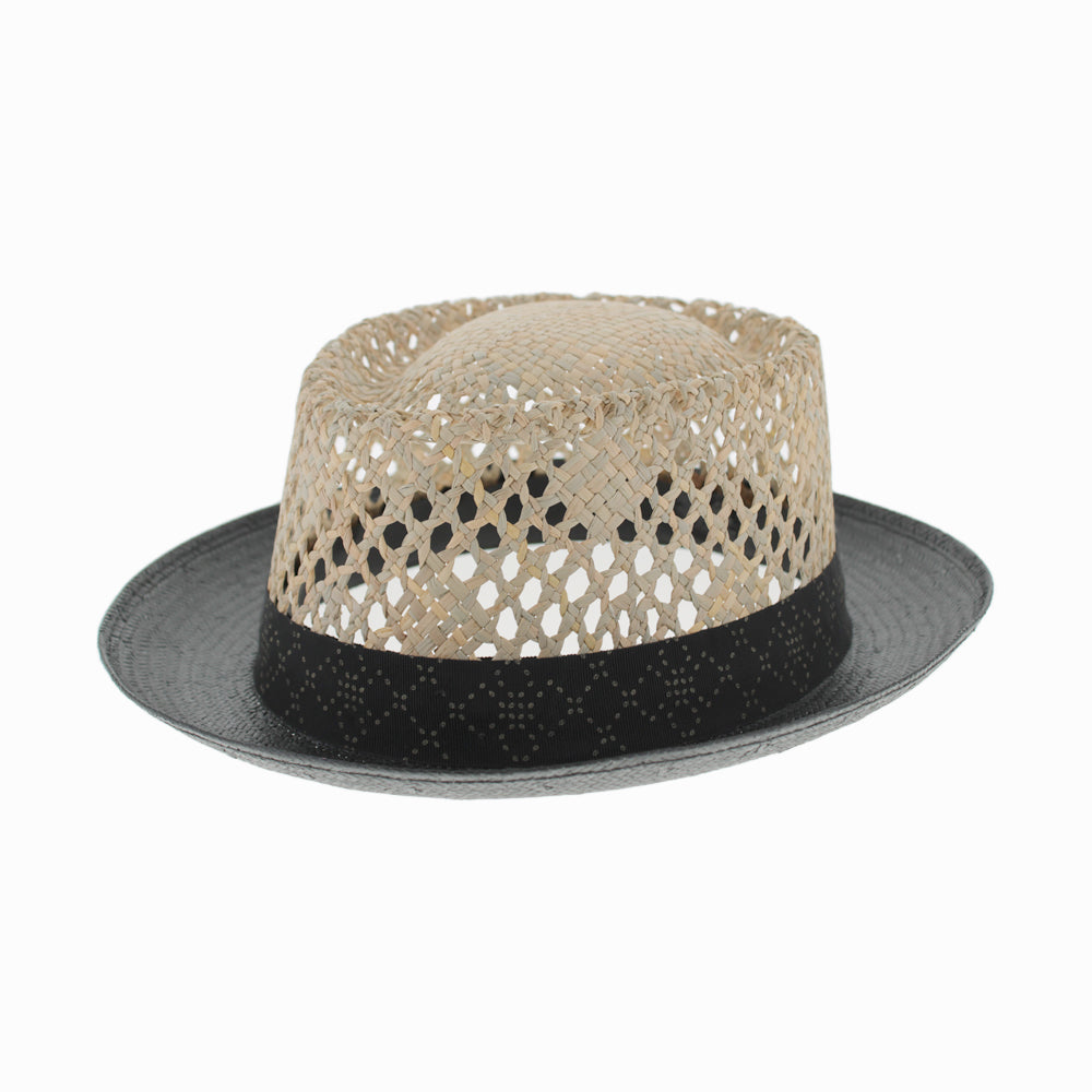 Smart Casual Paper Straw Breathable Pork Pie Hat
