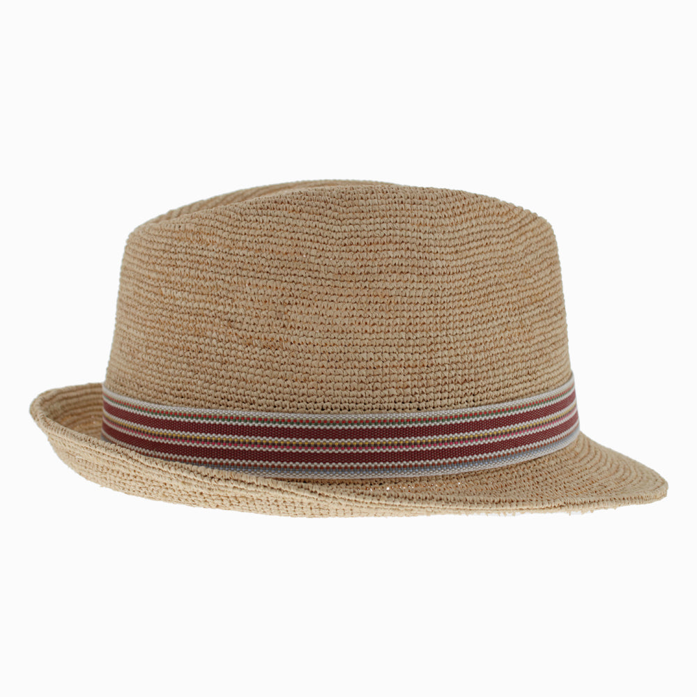 Refined Raffia Straw Trilby Hat - Image 20